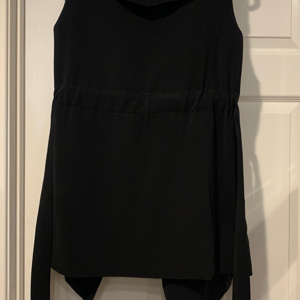 Zara Black Sleeveless Blazer
